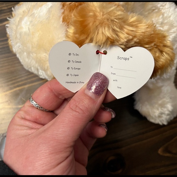 Ty Classics Collection “Scraps” the Cream&Light Brown Floppy Dog *RARE*(16 inch) - Picture 4 of 4